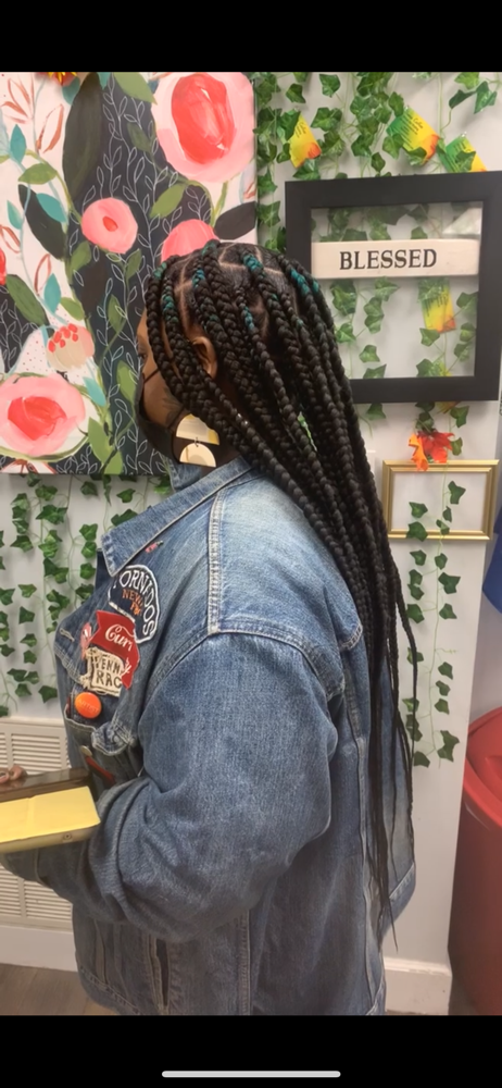 Knotless Box braids ( waist length)