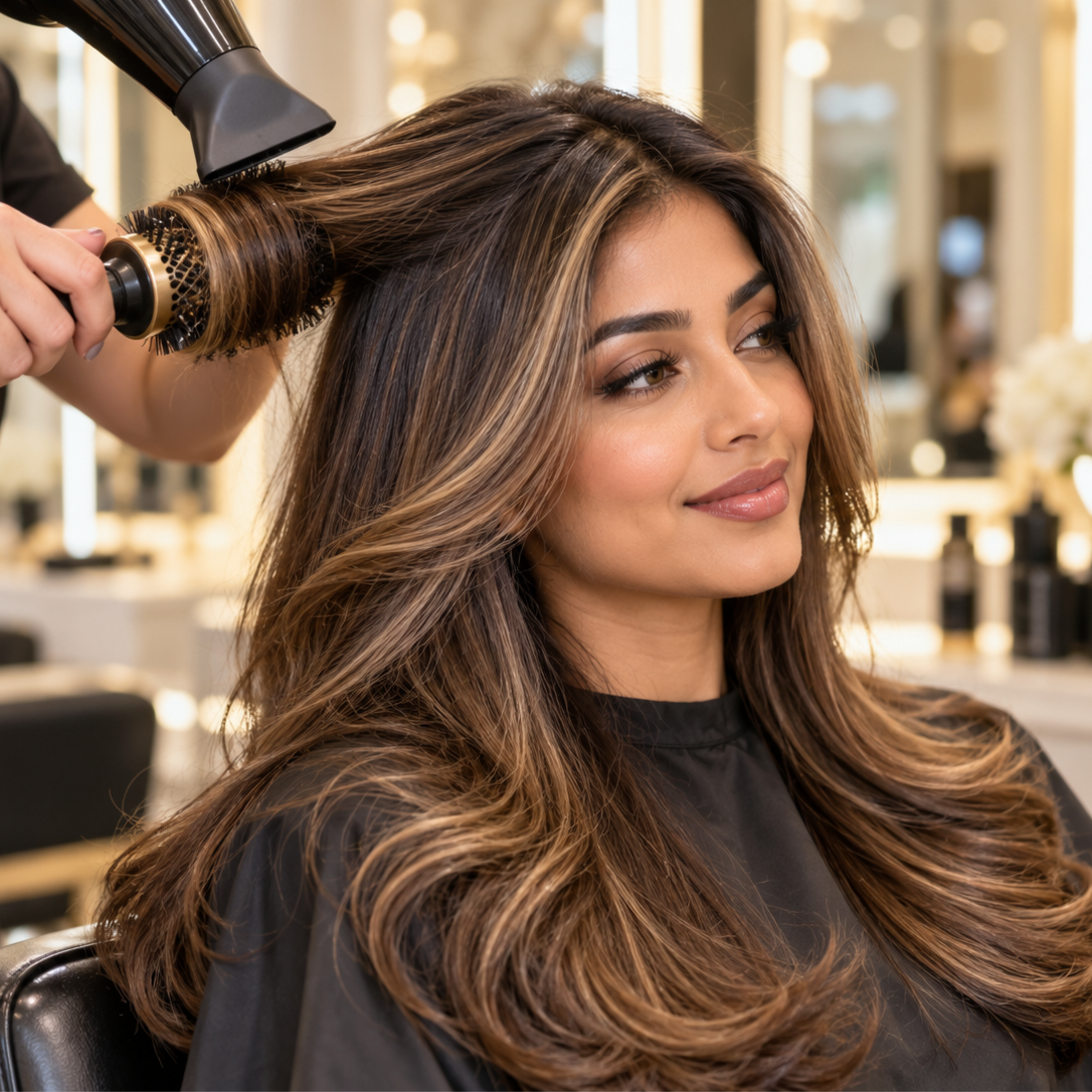 Partial Highlight+Root+Cut+Blowdry at Gold Coast Beauty By Shanzo in Chicago, IL