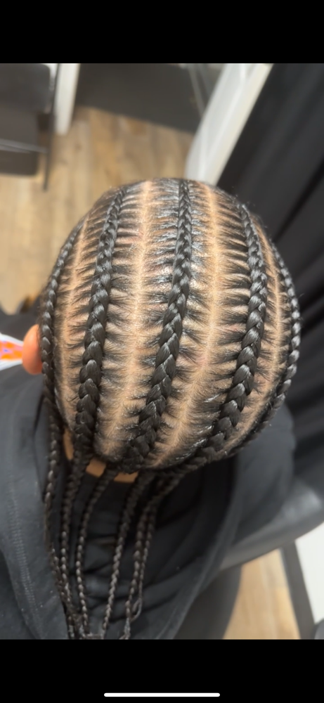 5-6 Stitch Braids( Natural Hair)