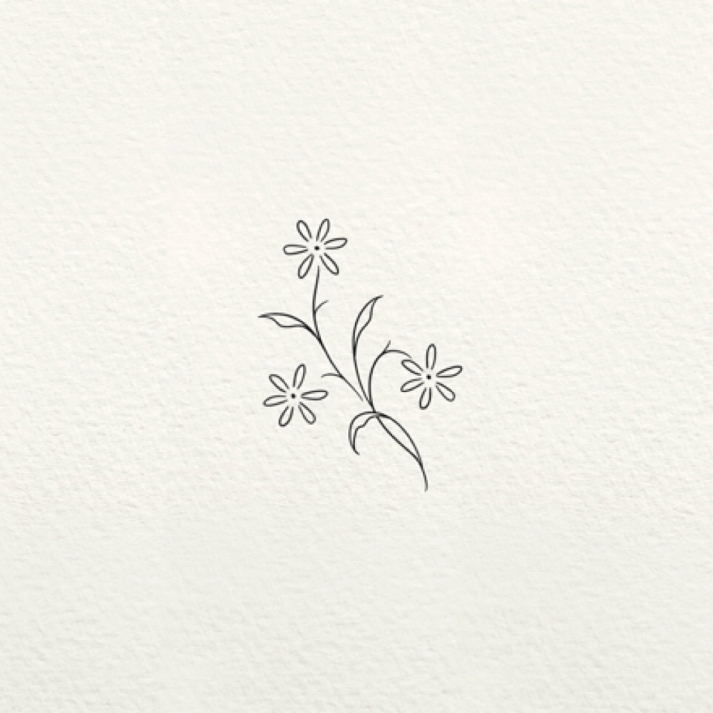 Flowy Flowers at Bear Angel Tattoo in Vandalia, OH