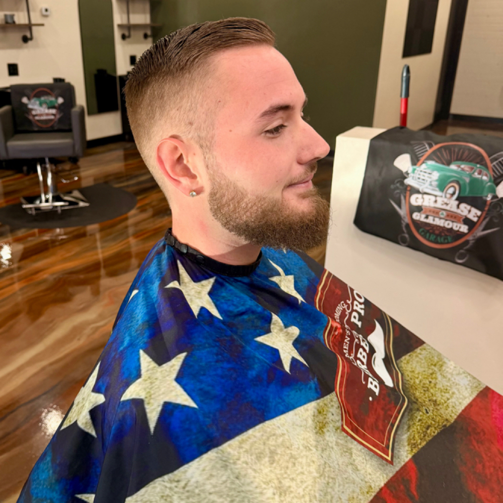 New Client Mens Haircut at Grease & Glamour Garage in Lake havasu, AZ