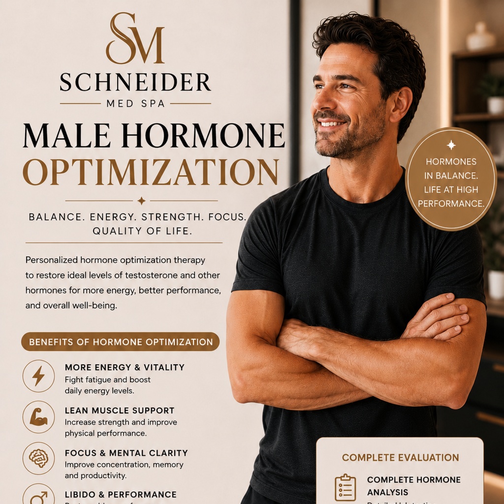 MALE HORMONE OPTIMIZATION at Schneider Med Spa in Ocoee, FL