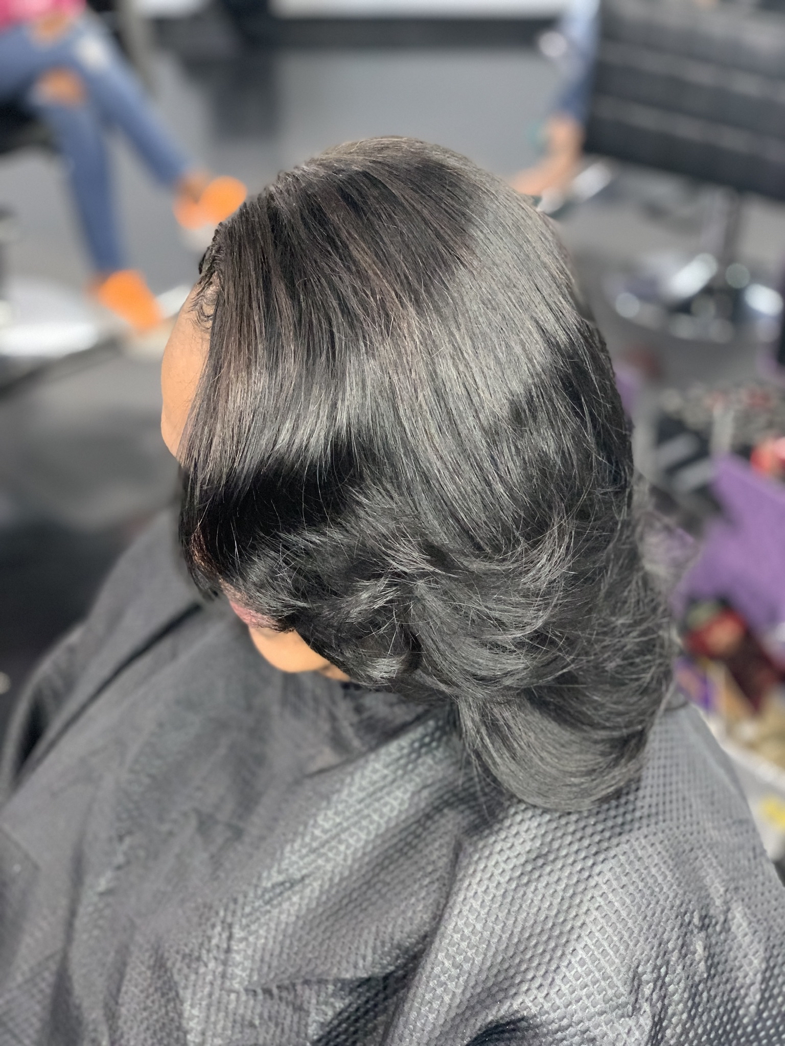 Shampoo and Style (Relaxed Hair)