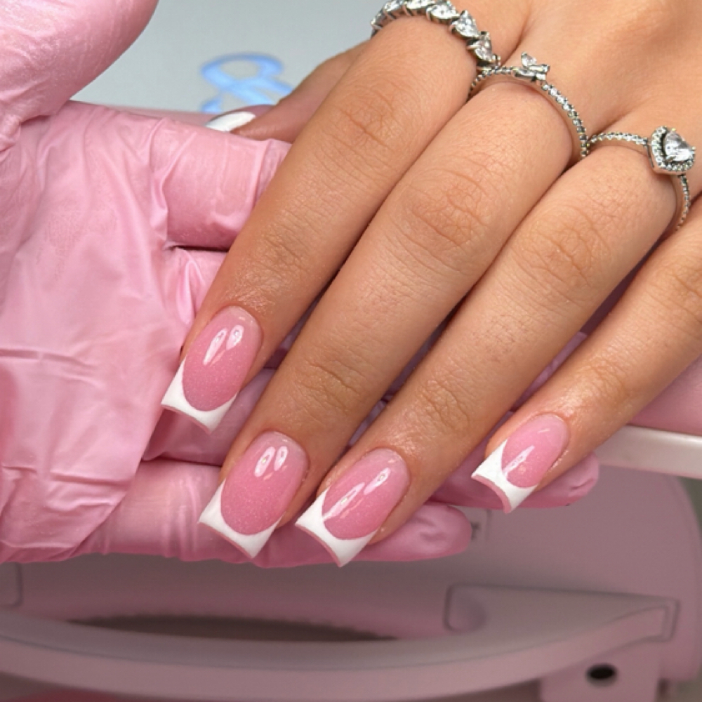 Polygel Russian Manicure at Nailedbyjuliee in Palm Desert, CA