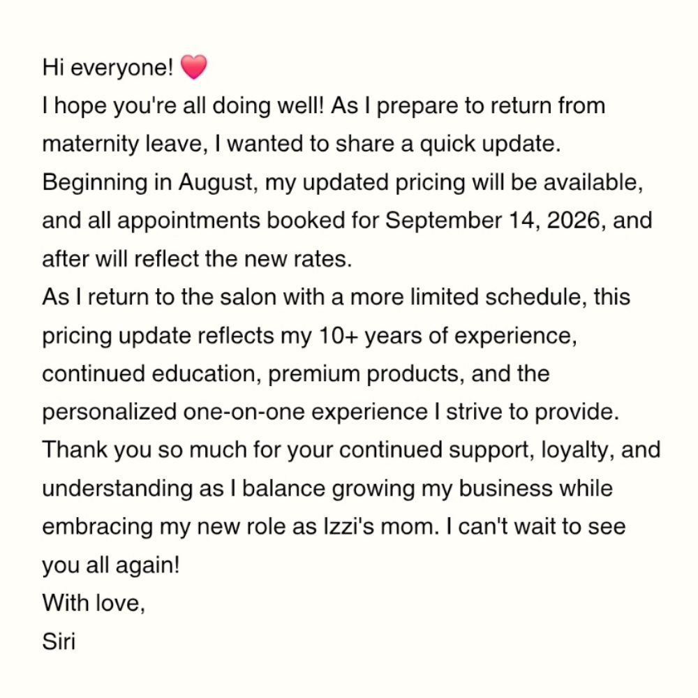 Quick Update📢 at SiristylishNails in Burnsville, MN