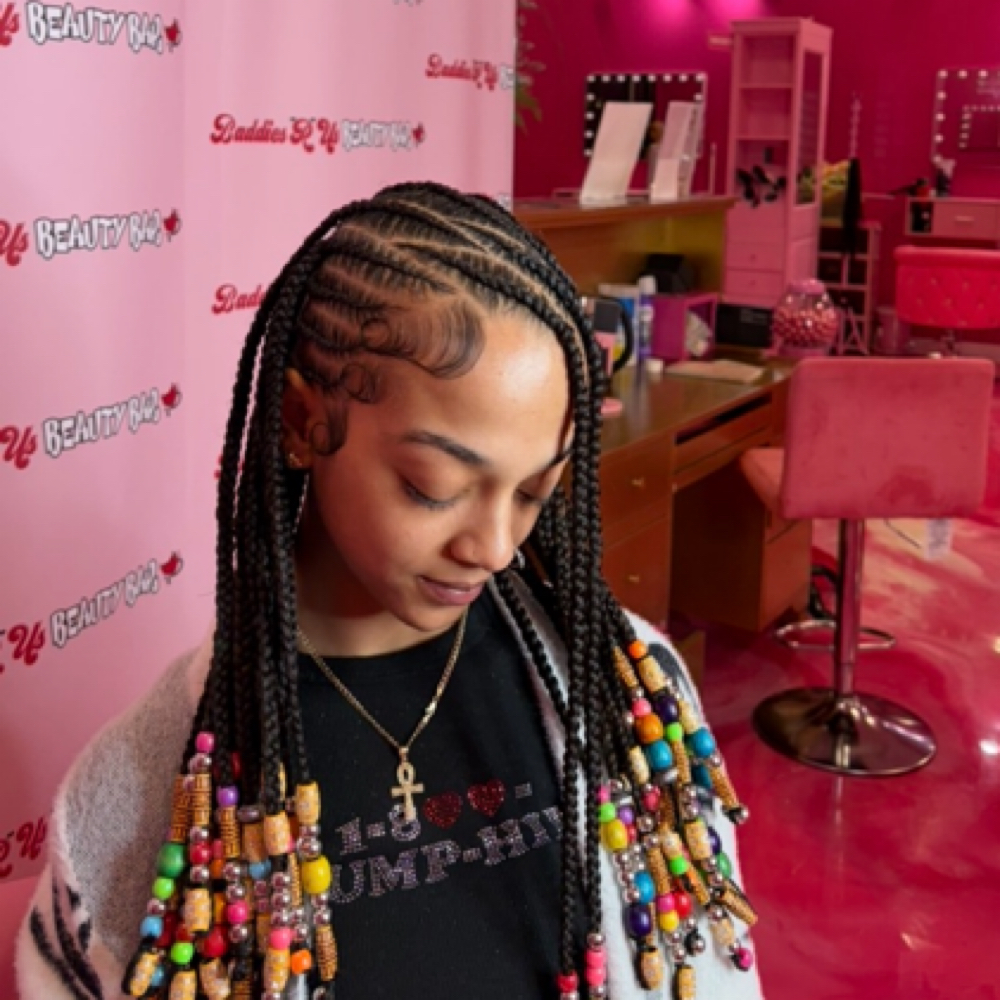 Zig Zag Fulani With Beads at Theestylestt in Sacramento, CA