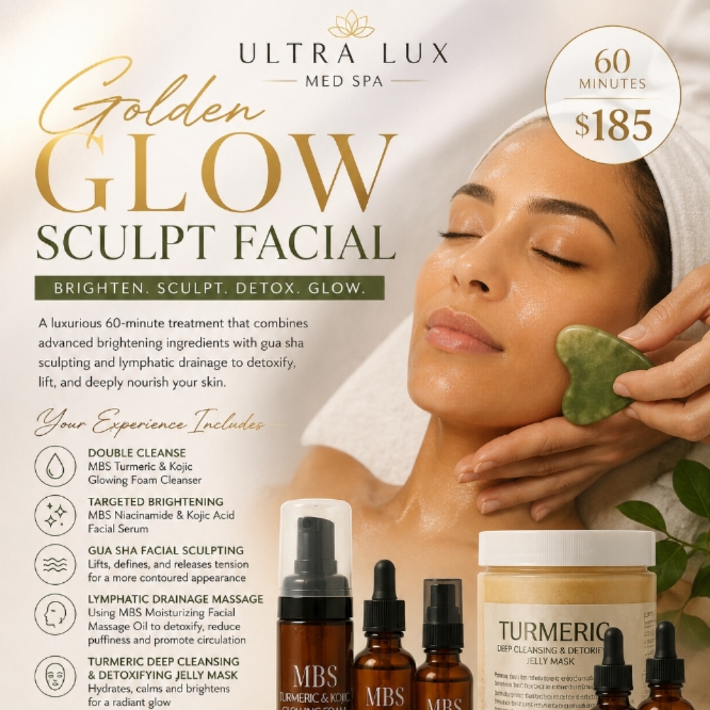 Golden Glow Sculpt Facial at ULTRA LUX MED SPA in Myrtle Beach, SC