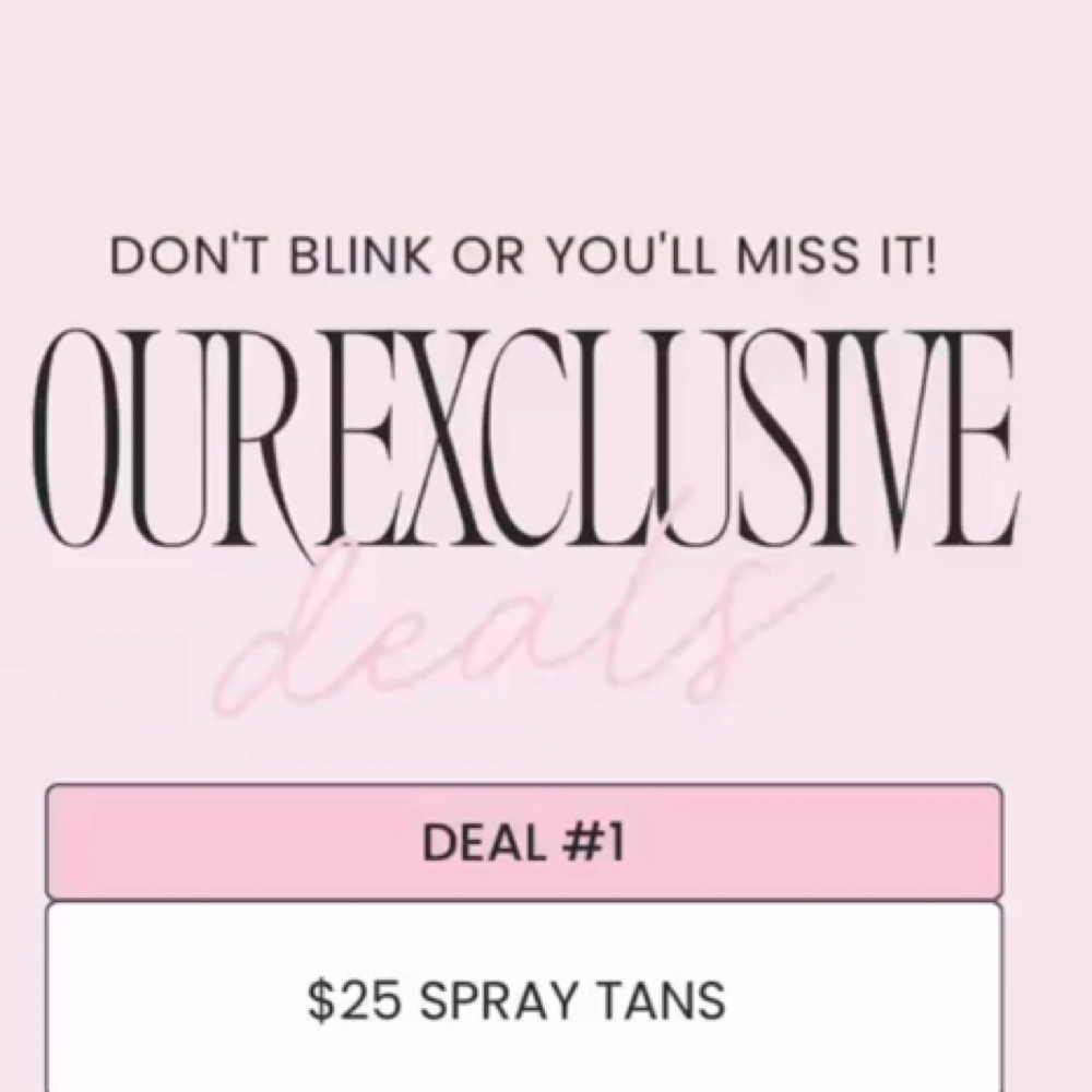 Tays Bday Special $25 Spray Tan at 217 Beauty Vitality in Quincy, IL