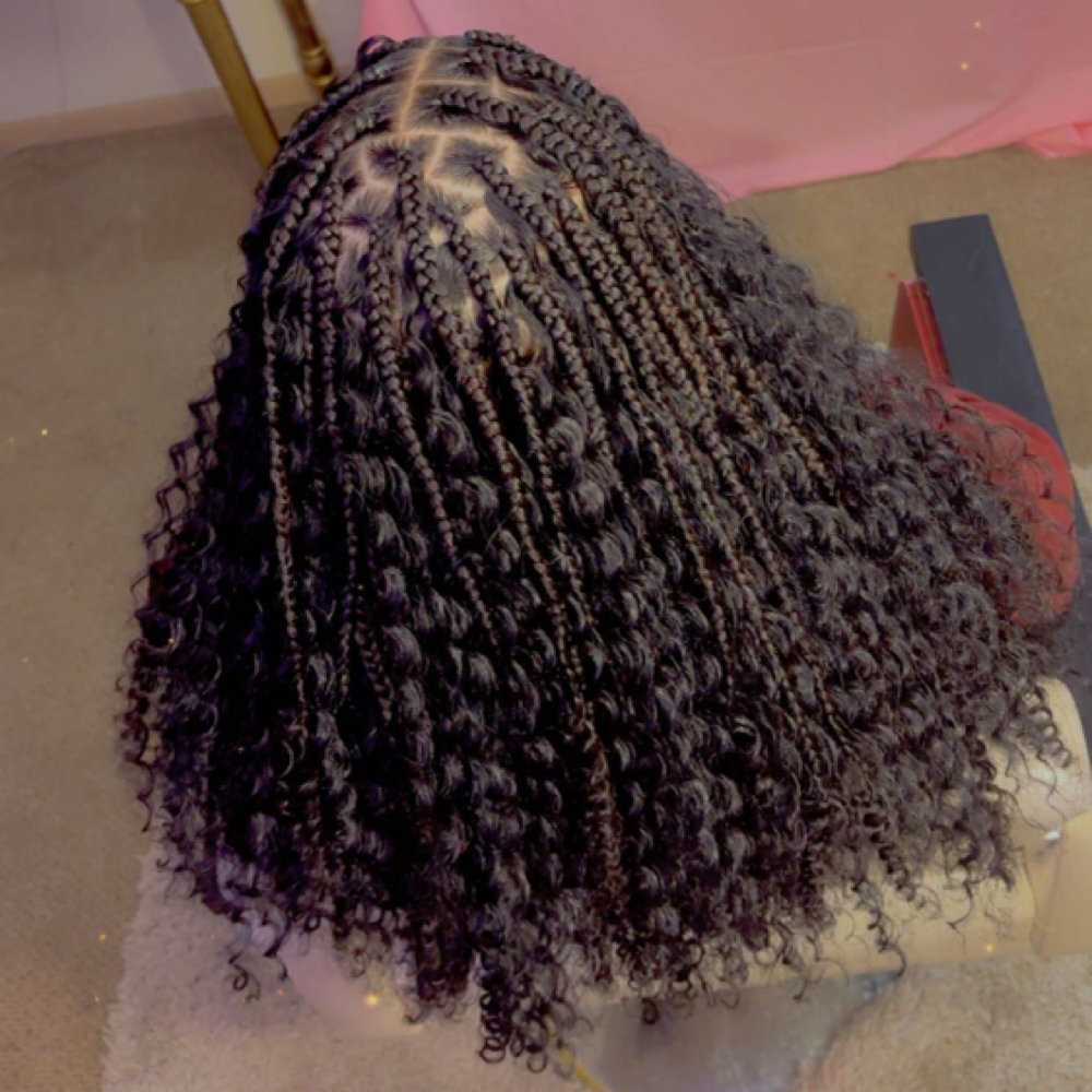 Smedium Boho Knotless (regular Boho at Nays Beauty Parlor in Warrensbug, MO