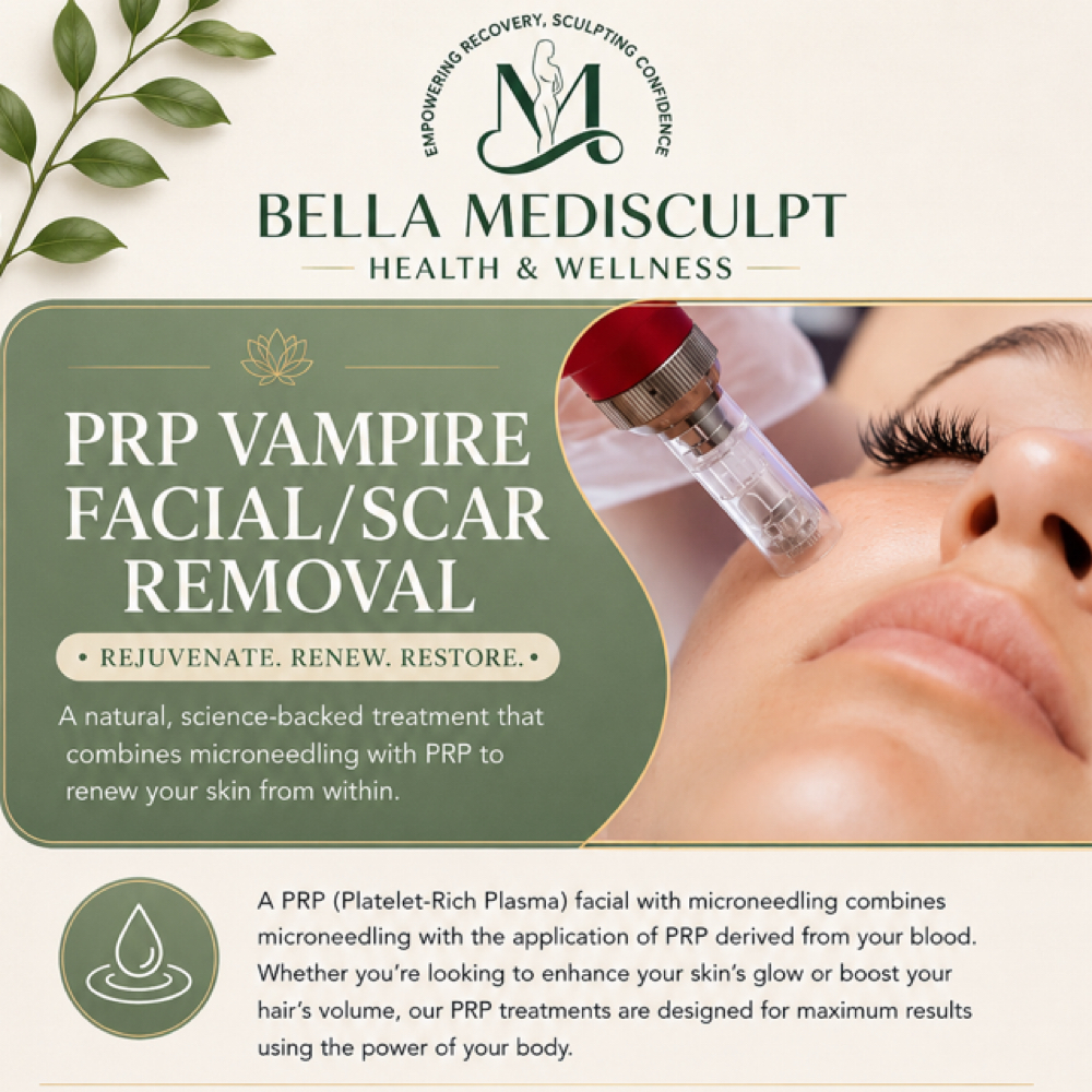 PRP VAMPIRE Facial/scar Removal at Bella Medisculpt Health & Wellness in Tempe, AZ