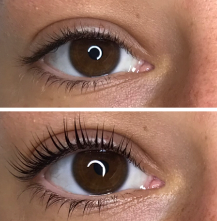 Lash lift and tint