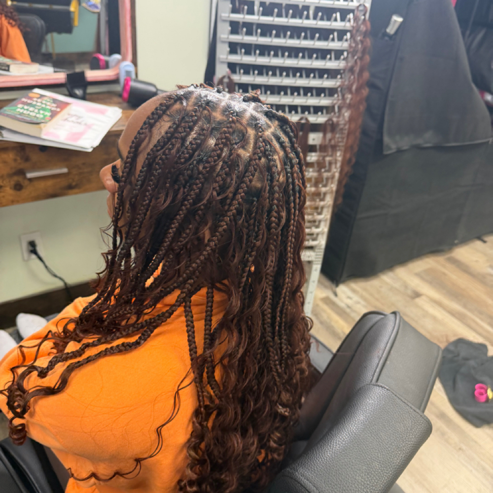Synthetic boho Knotless-medium at Blended Edge Salon in Great Falls, MT