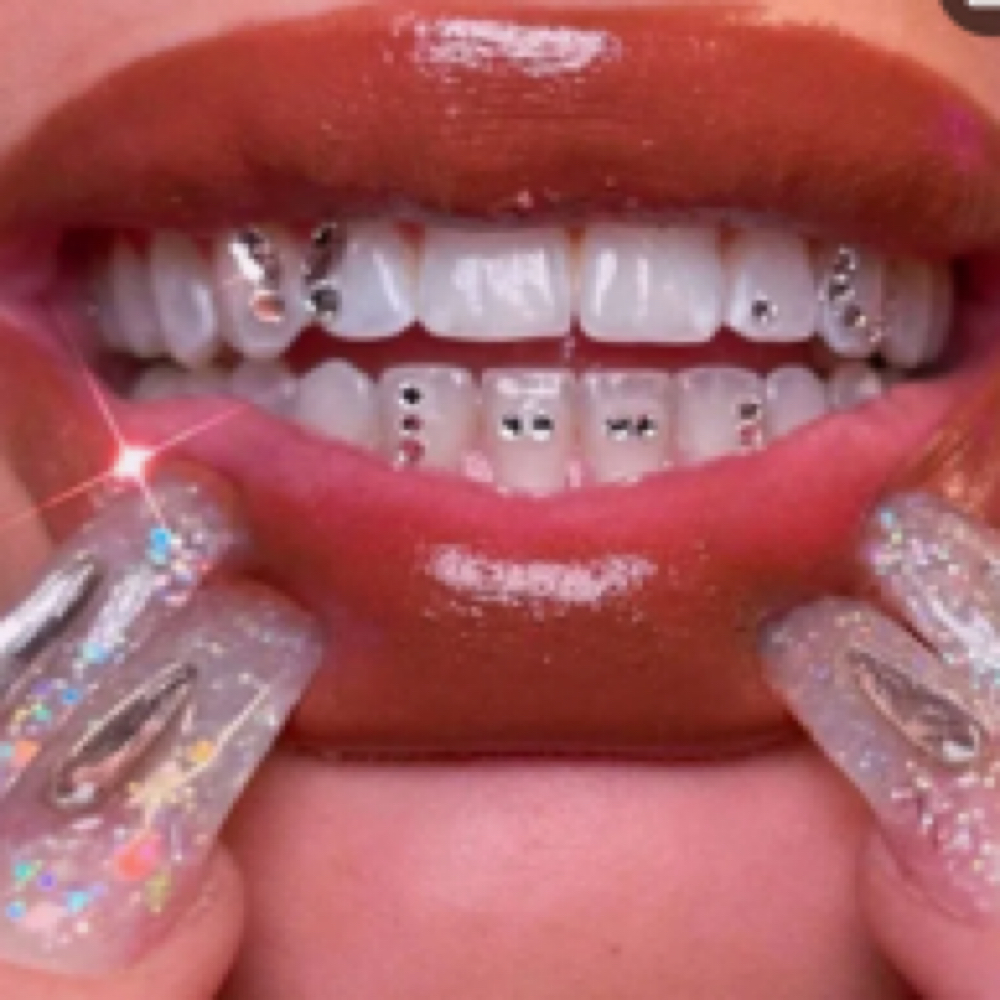 Tooth gems at Beauty And Body in San Dimas, CA