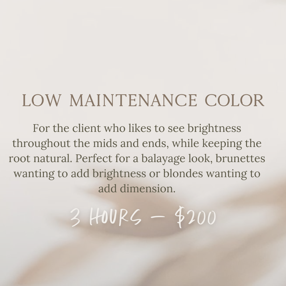 Low Maintenance Color