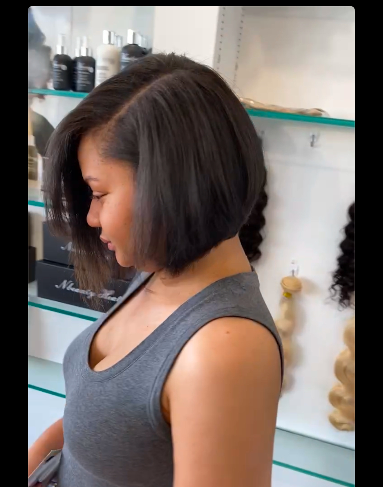 Asymetrical Bob Hair Cut / Style