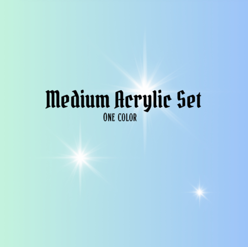 Medium Acrylic Set at Lonestarnailsnb in New Braunfels, TX