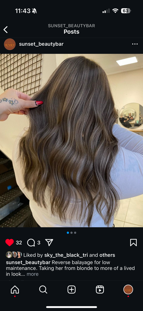 Reverse Balayage