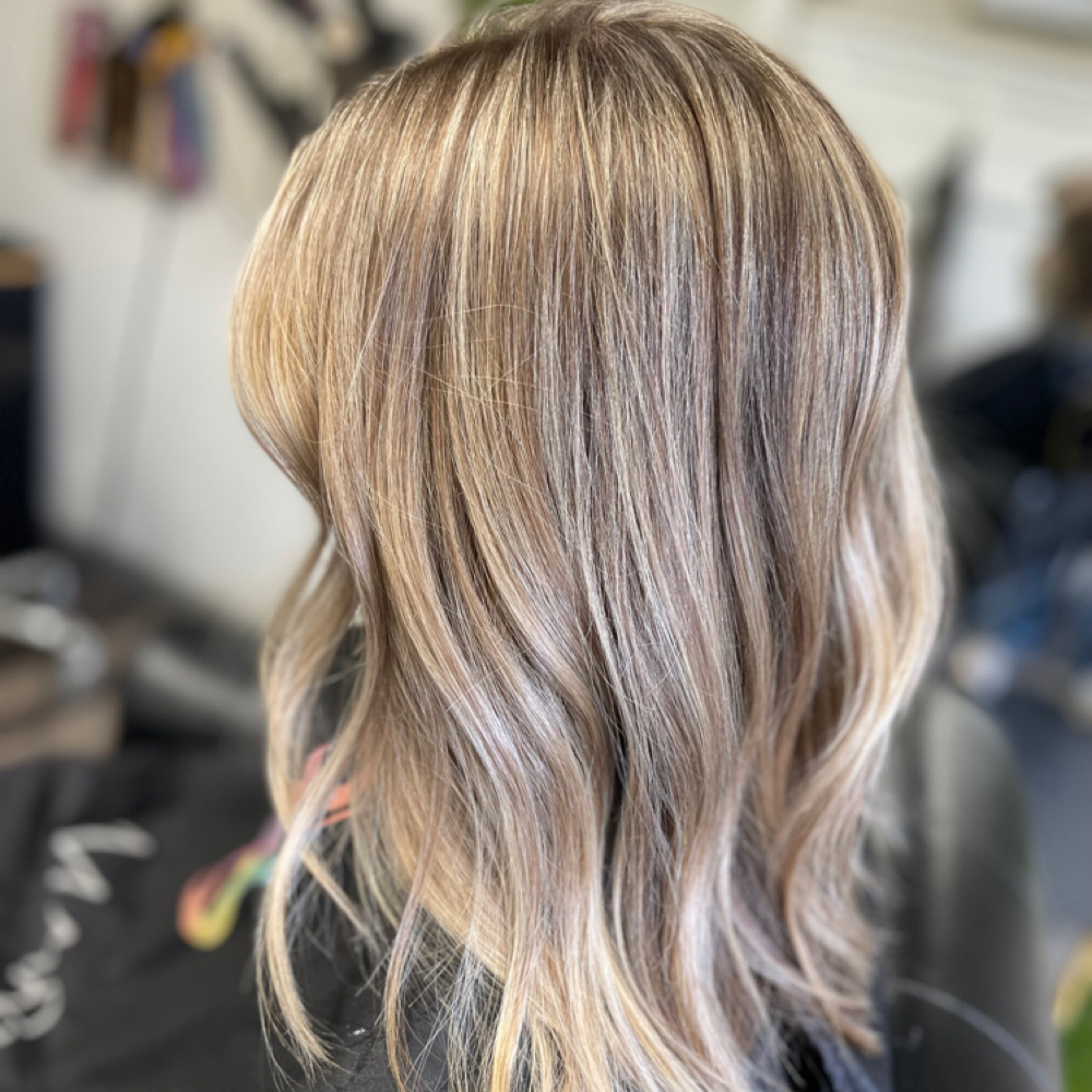 Full Highlight + Root Smudge at The Crown Room LLC in Westminster, MD