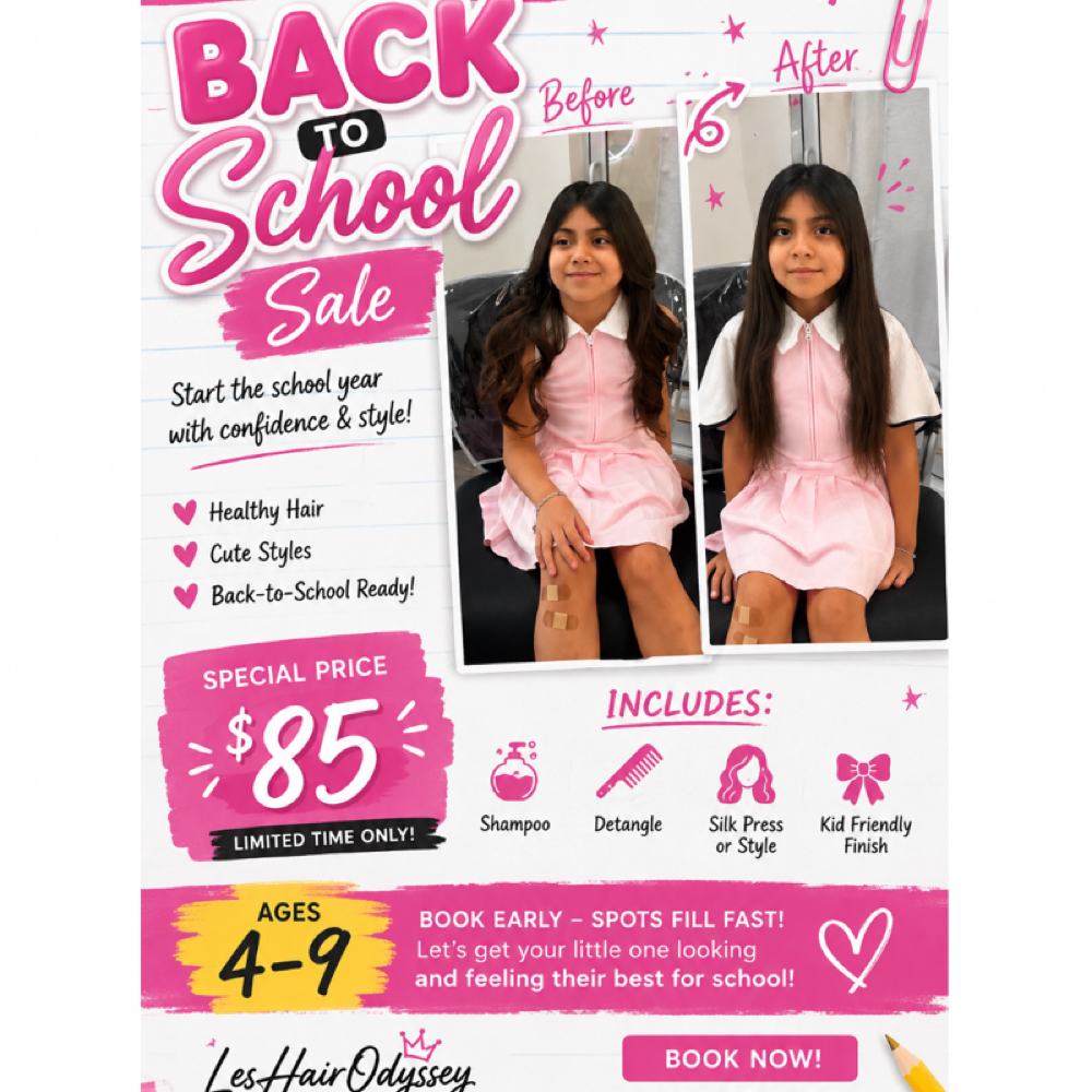 Back To School Sale at Exclusively The Luxe Salon in Missouri City, TX