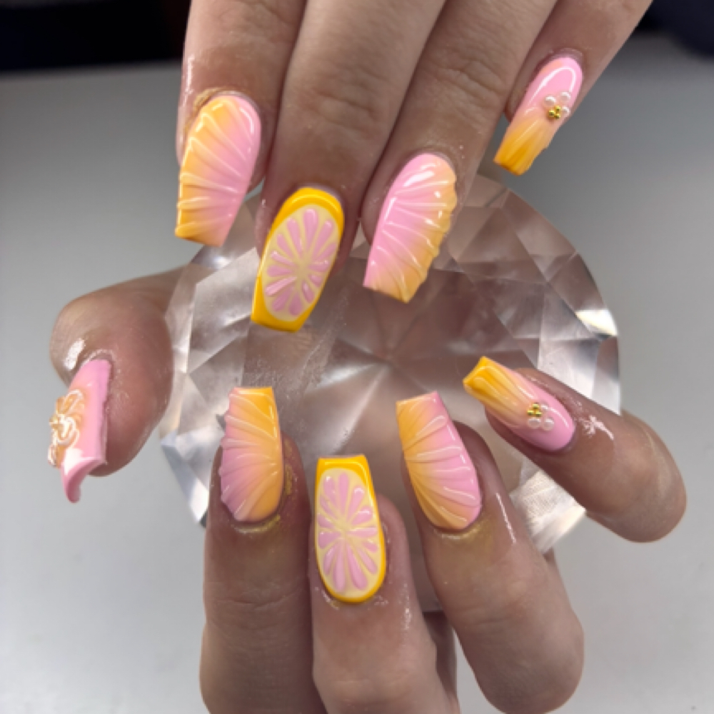 Acrylic Full Art Set at Rumors Hair & Nail Salon in Burton, MI