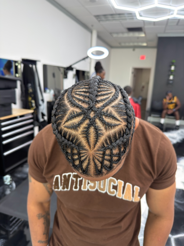 Custom Braid Design Natural Hair