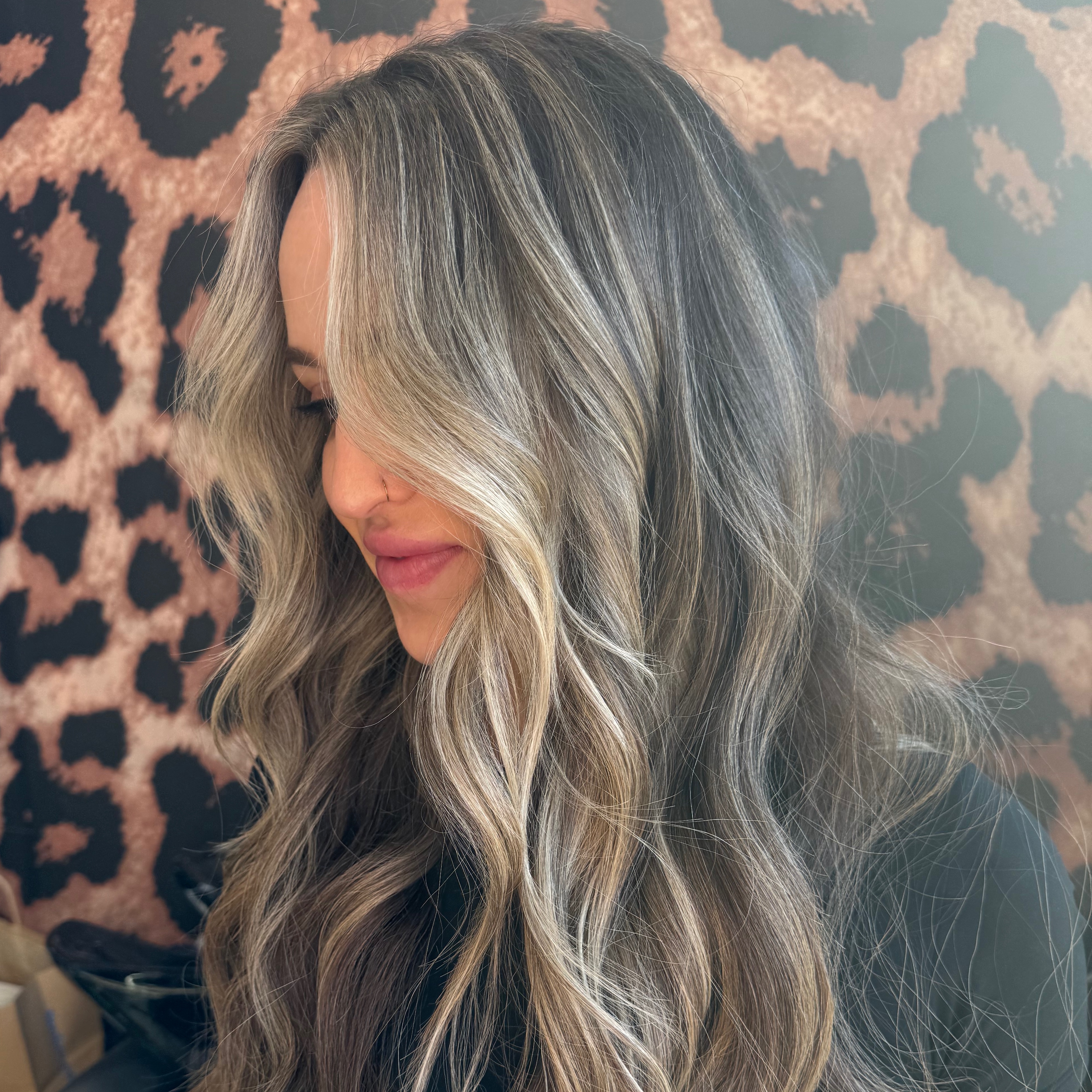 Classic Face Framing Highlight at k studio in Annapolis, MD