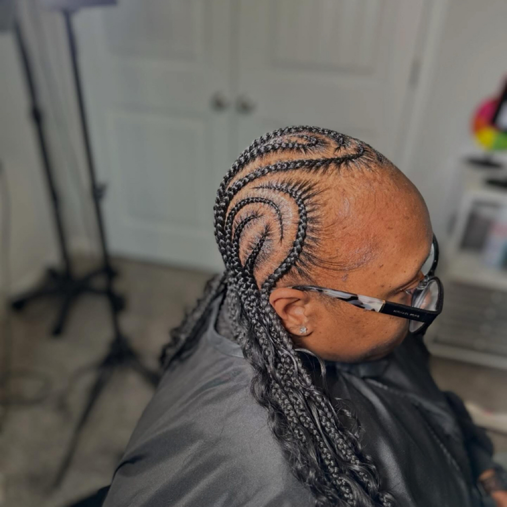 12 Stitch Braids at Nia B Braids in Pooler, GA