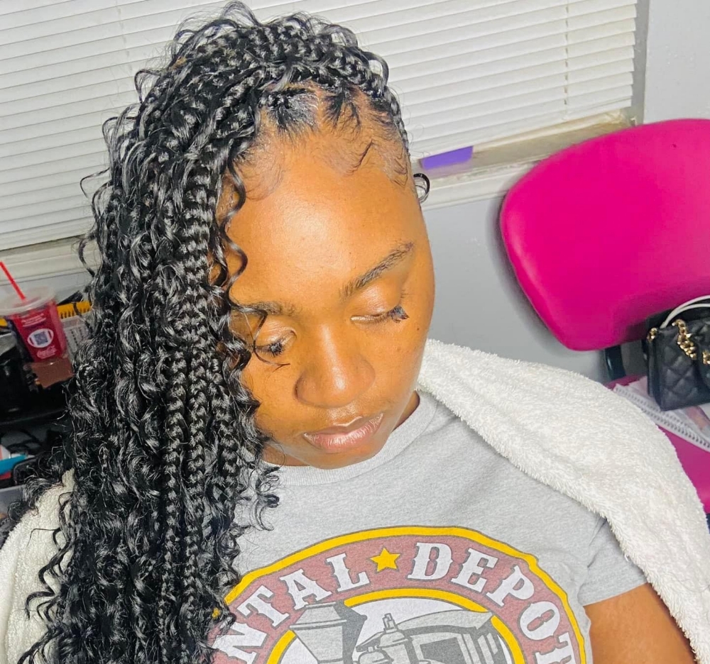 Large boho knotless