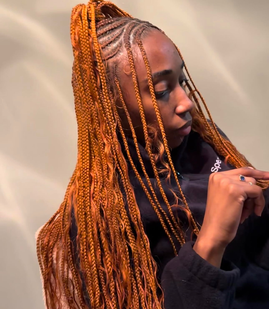 Half N Half Braids/ Tribal SMALL
