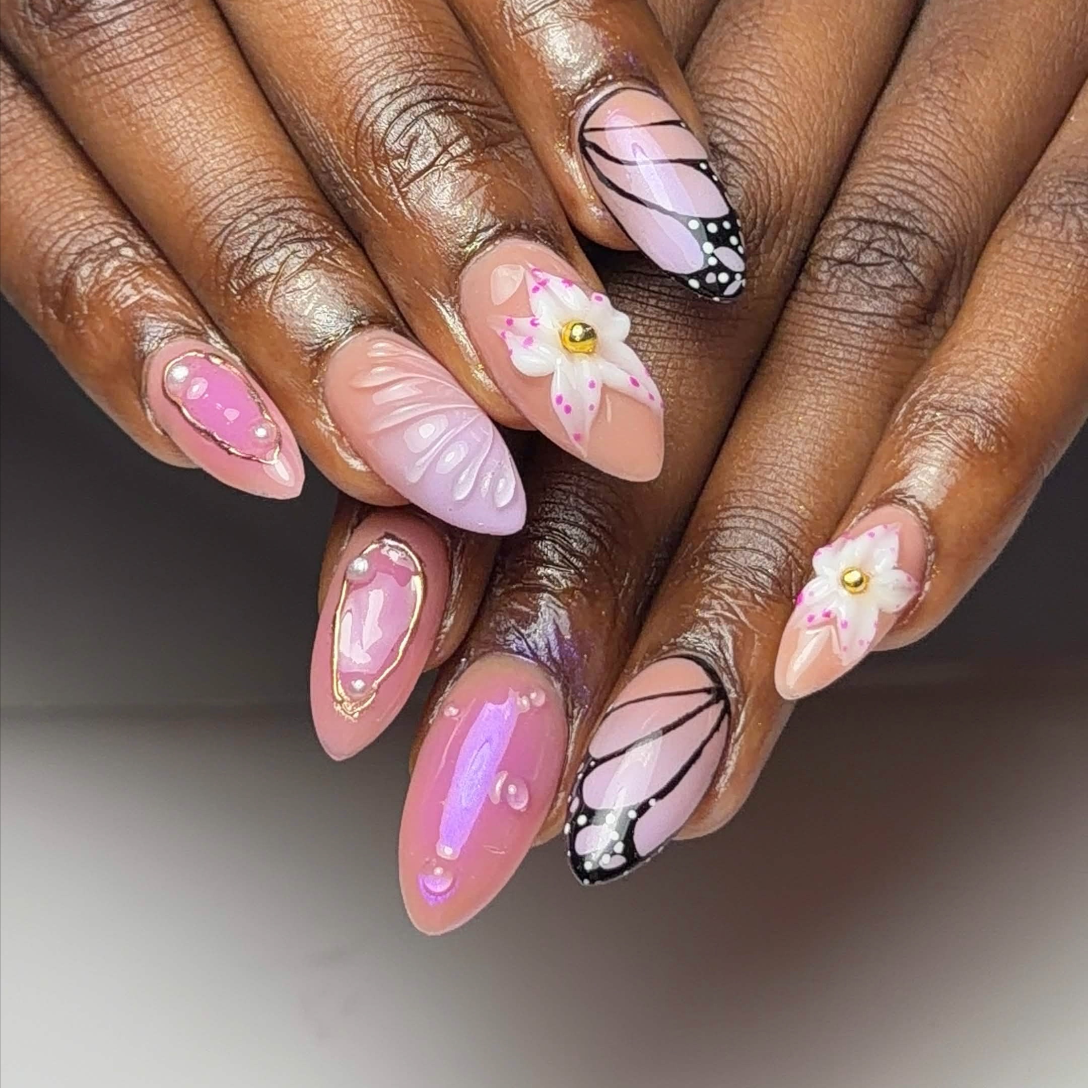 Gel Extension Manicure Medium at Mariiposa Nails in Miami, FL