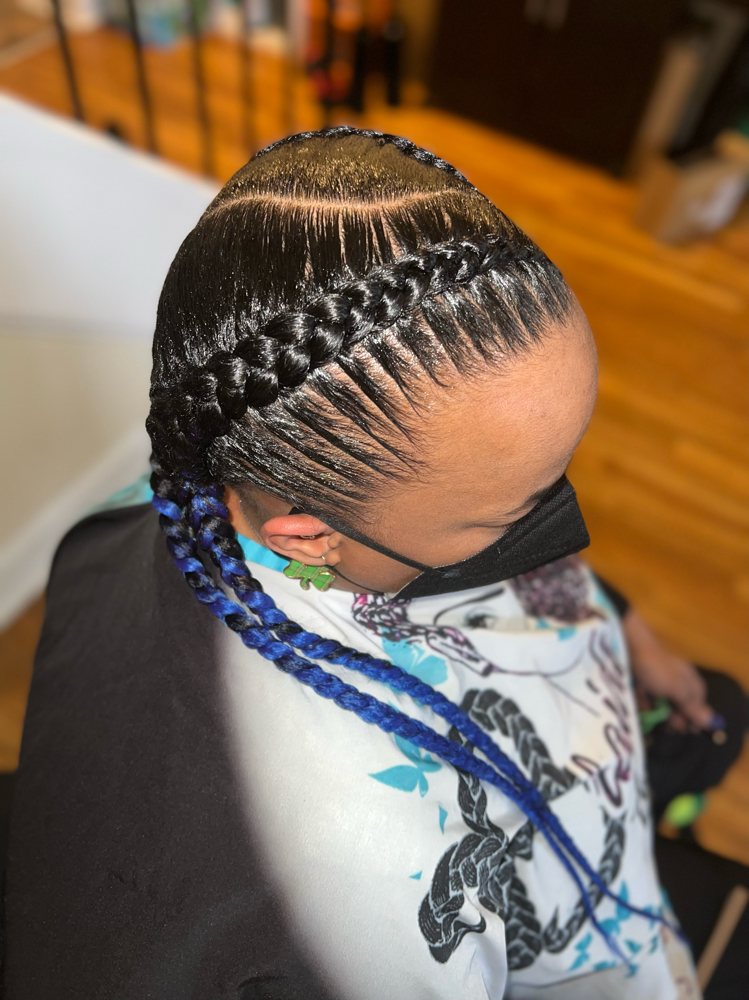 2 Feed In Braids