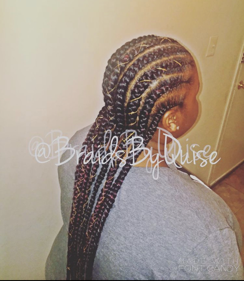 8-10 Feed In Braids