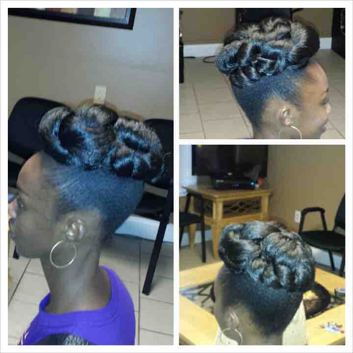 Natural Up Do Styles