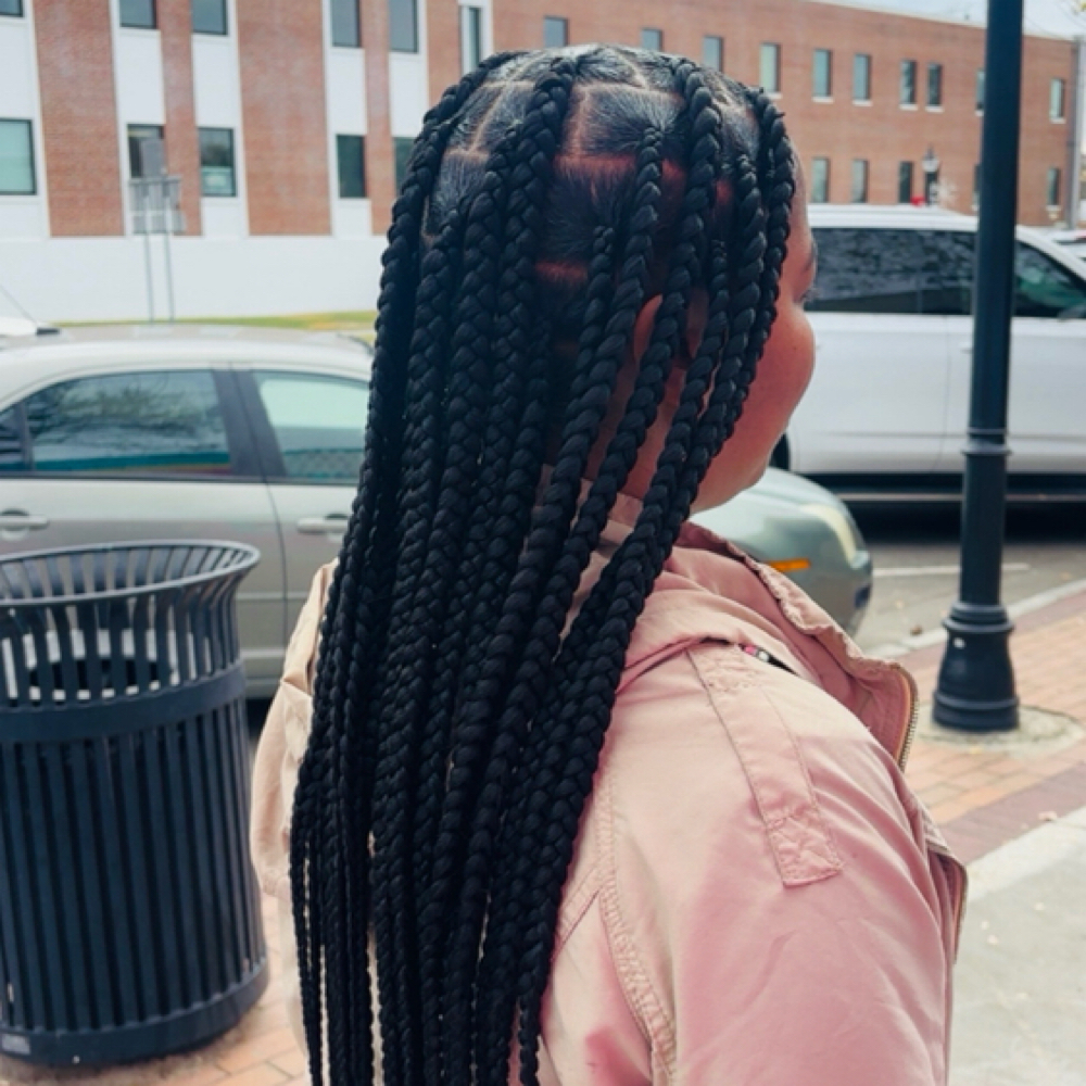 Large Knotless braids at DaBraiidTrapp in Elizabethtown, NC