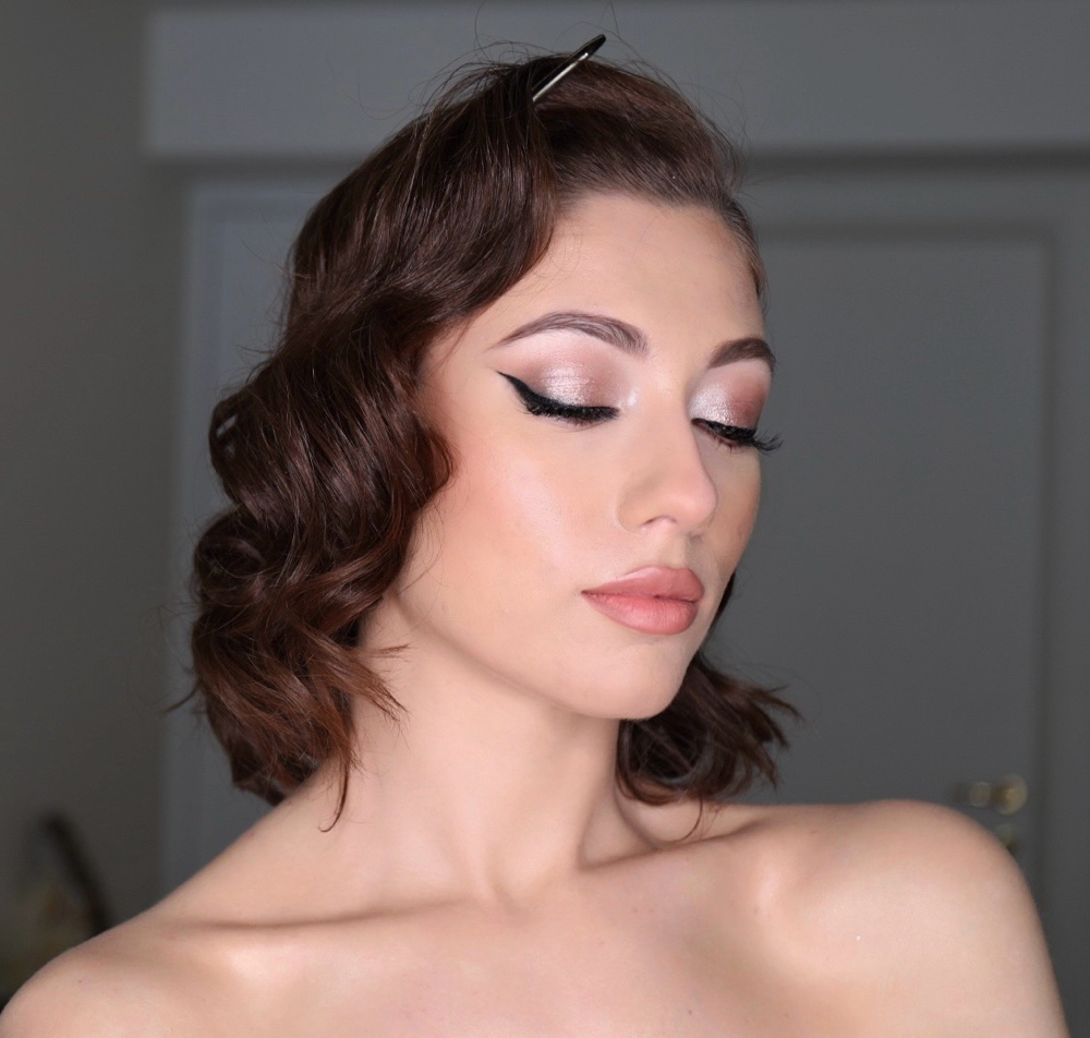 Soft Glam Makeup + Full Strip Lash