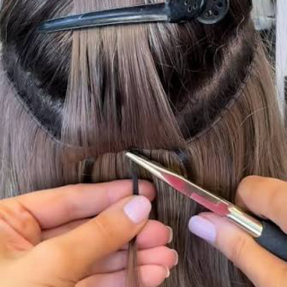 Weft Hair Ext Move Up 1 Row at Hair Beauty By Nora in Paramus, NJ