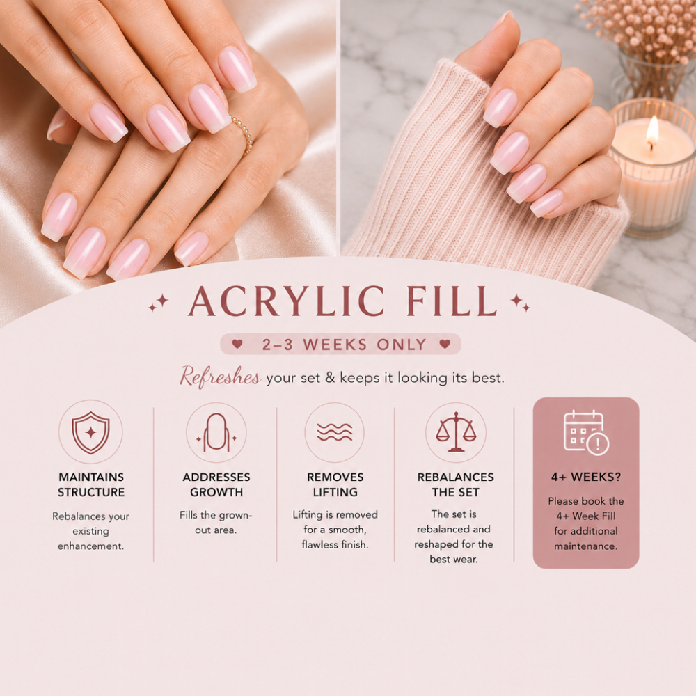 Acrylic Fill at G-Luxe Studio LLC in Menomonee Falls, WI