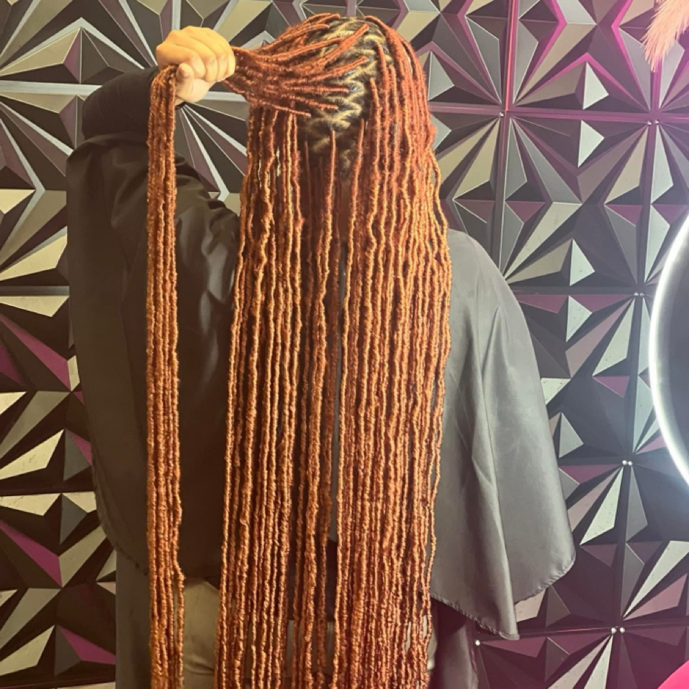Soft locs at TruGlam Stylist in Winston Salem, NC