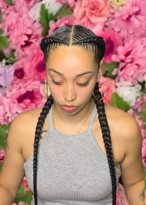 2 FEEDIN BRAIDS