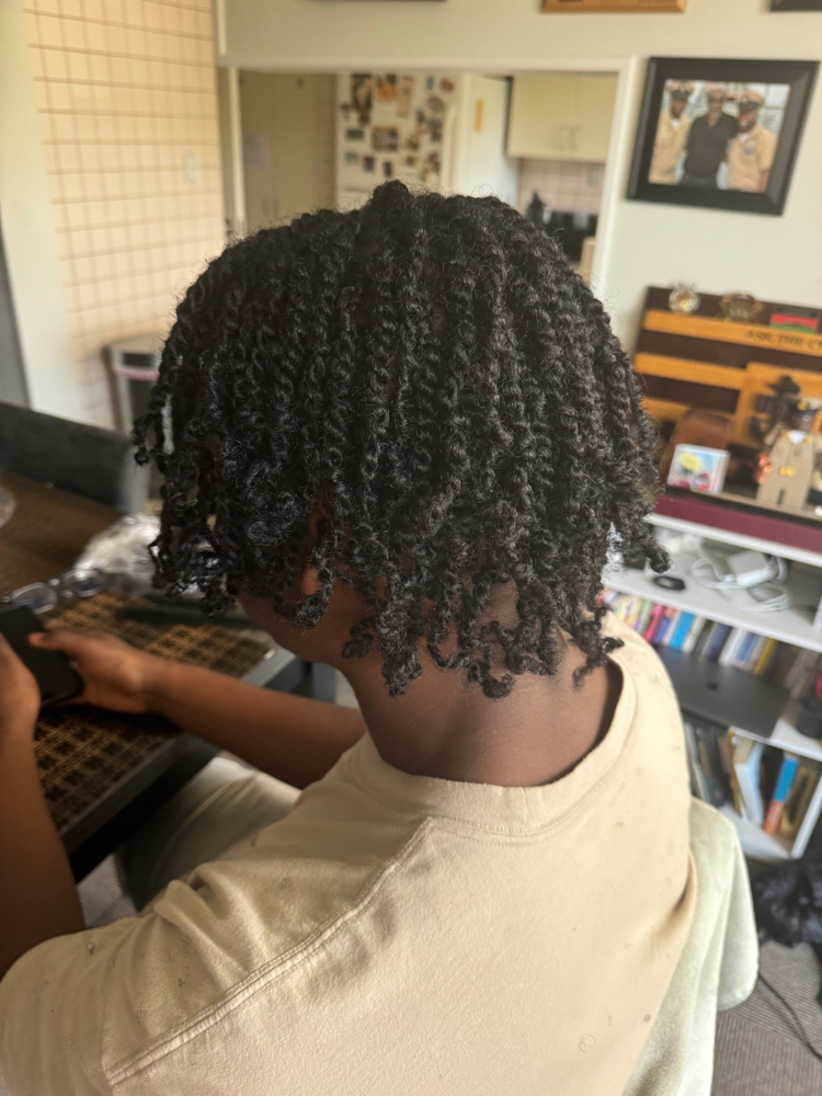 Natural Hair Twists at Crown'd Confidence in Bremerton, WA