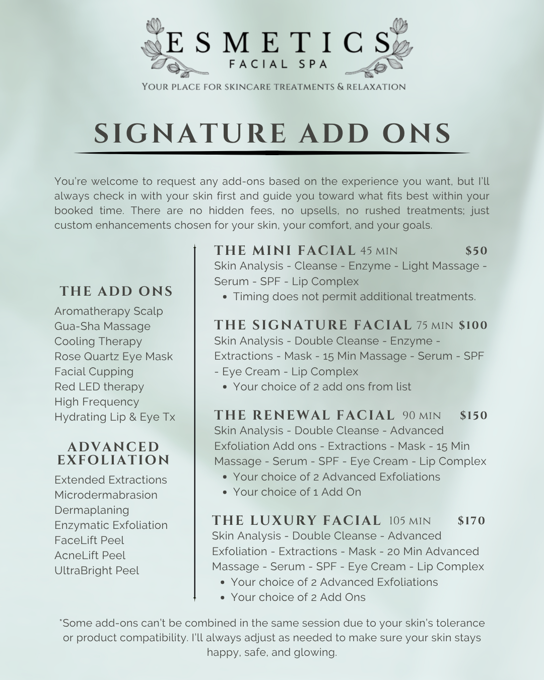 The Luxury Facial at Esmetics Facial Spa in glendale, AZ