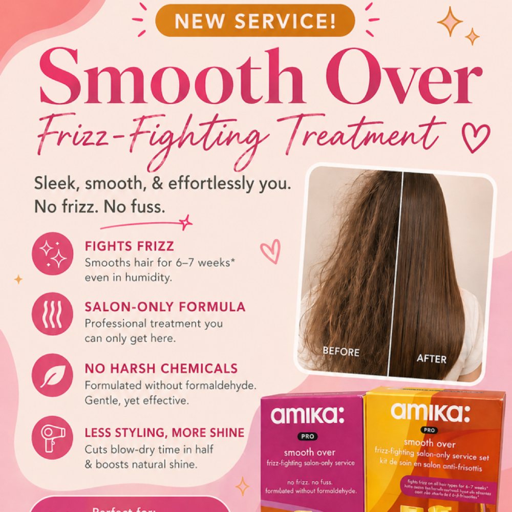Amika Smoothing Treatment at Vanity Hair in onancock, VA