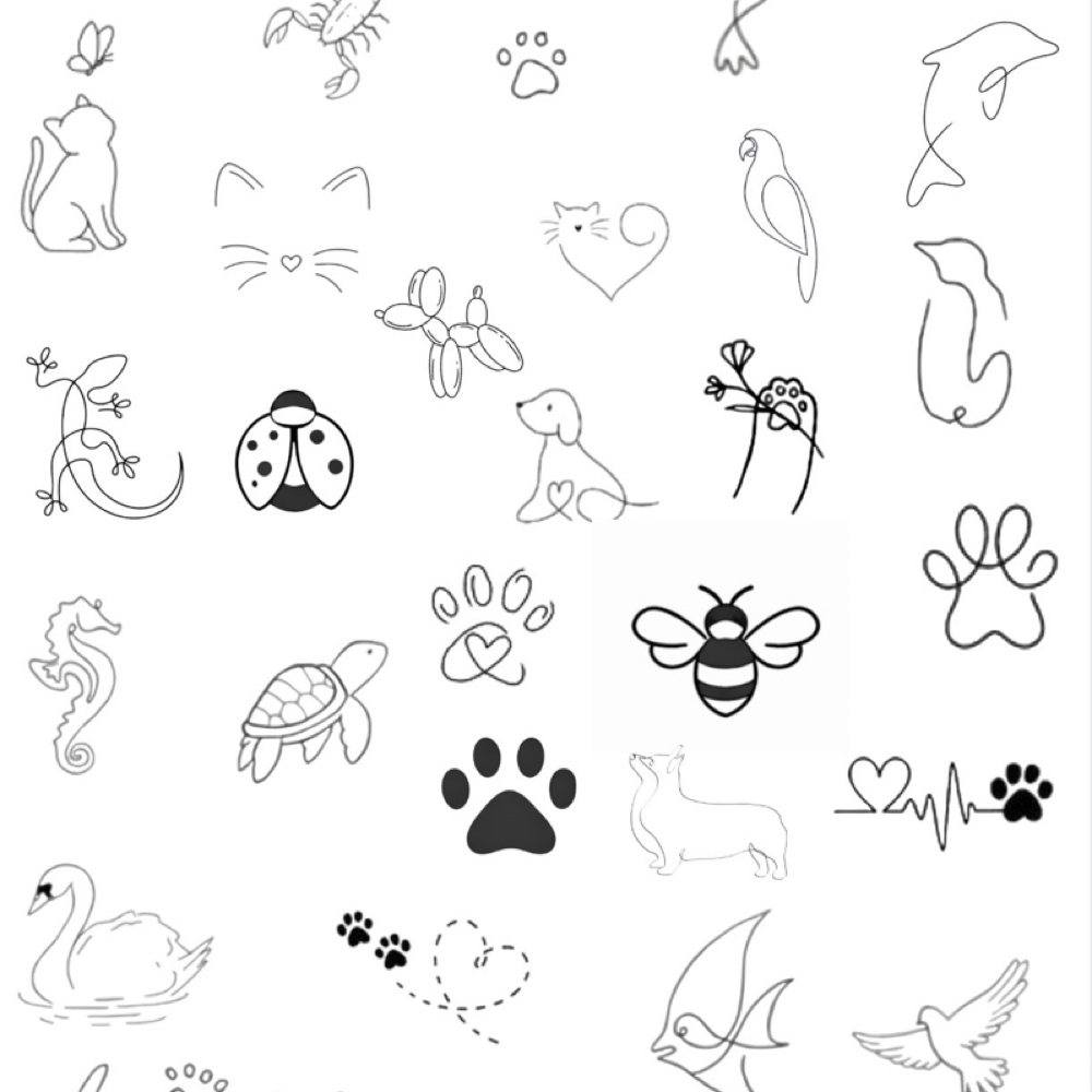 Animal Flash Tattoo at The Skin Studio in Springfield, IL