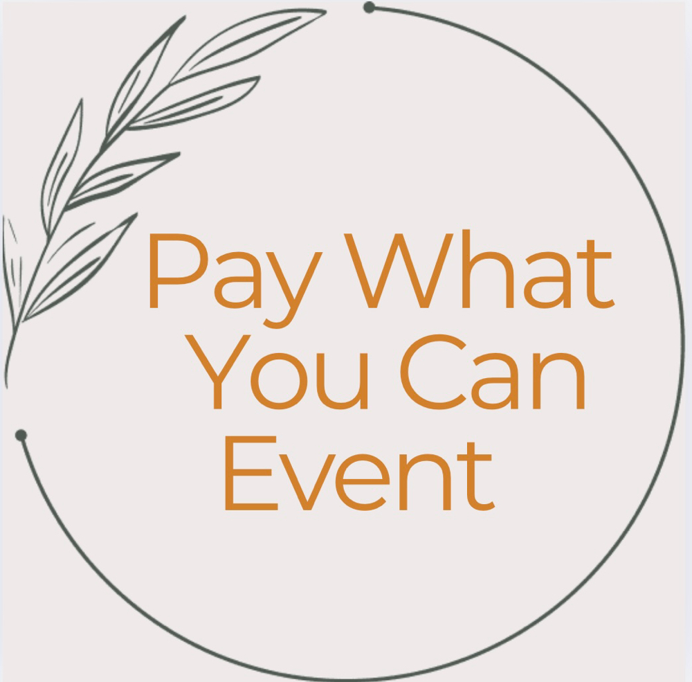 Pay What You Can 3/2 Event