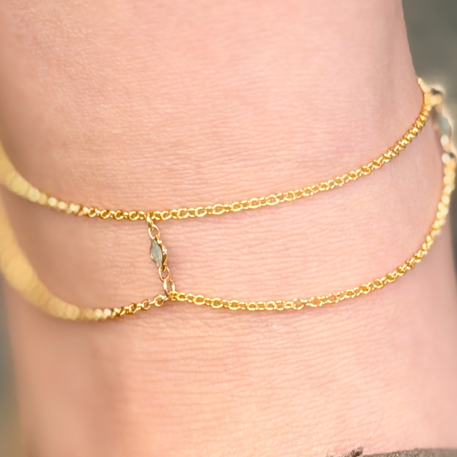 Custom 14K Gold-Filled Design at Calm Creations Permanent Jewelry in Erie, PA