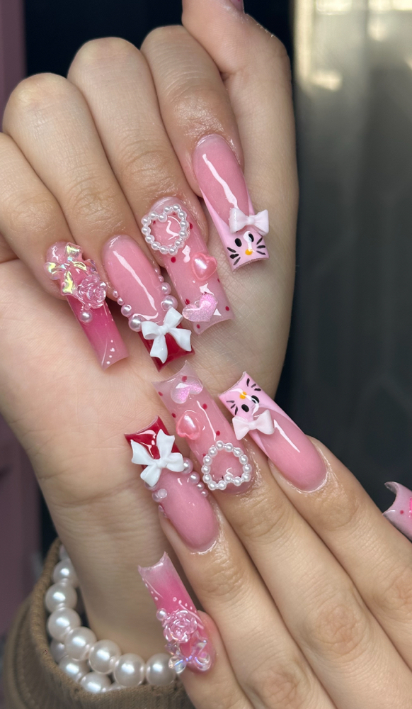 Long Acrylic Full Set