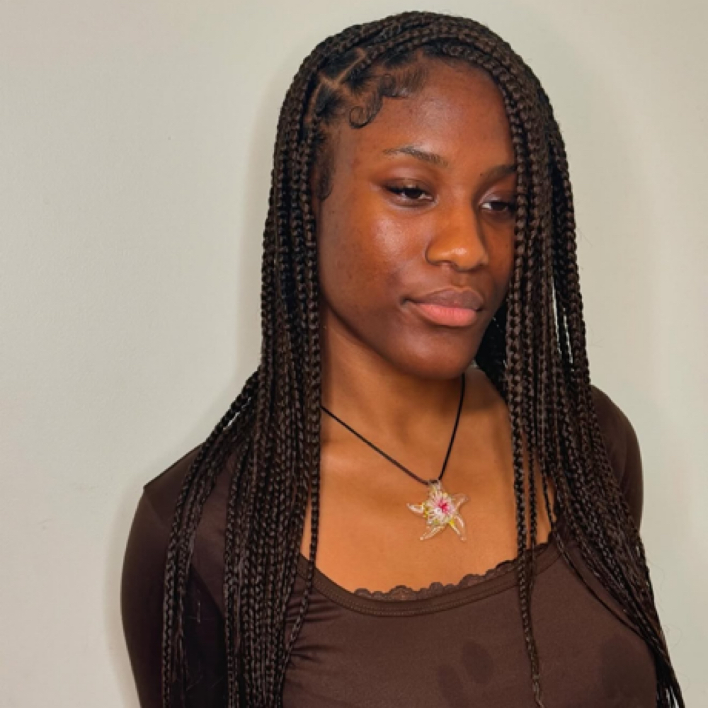 Medium Knotless – Waist Length at Haus Of Kartel in Rochester, NY