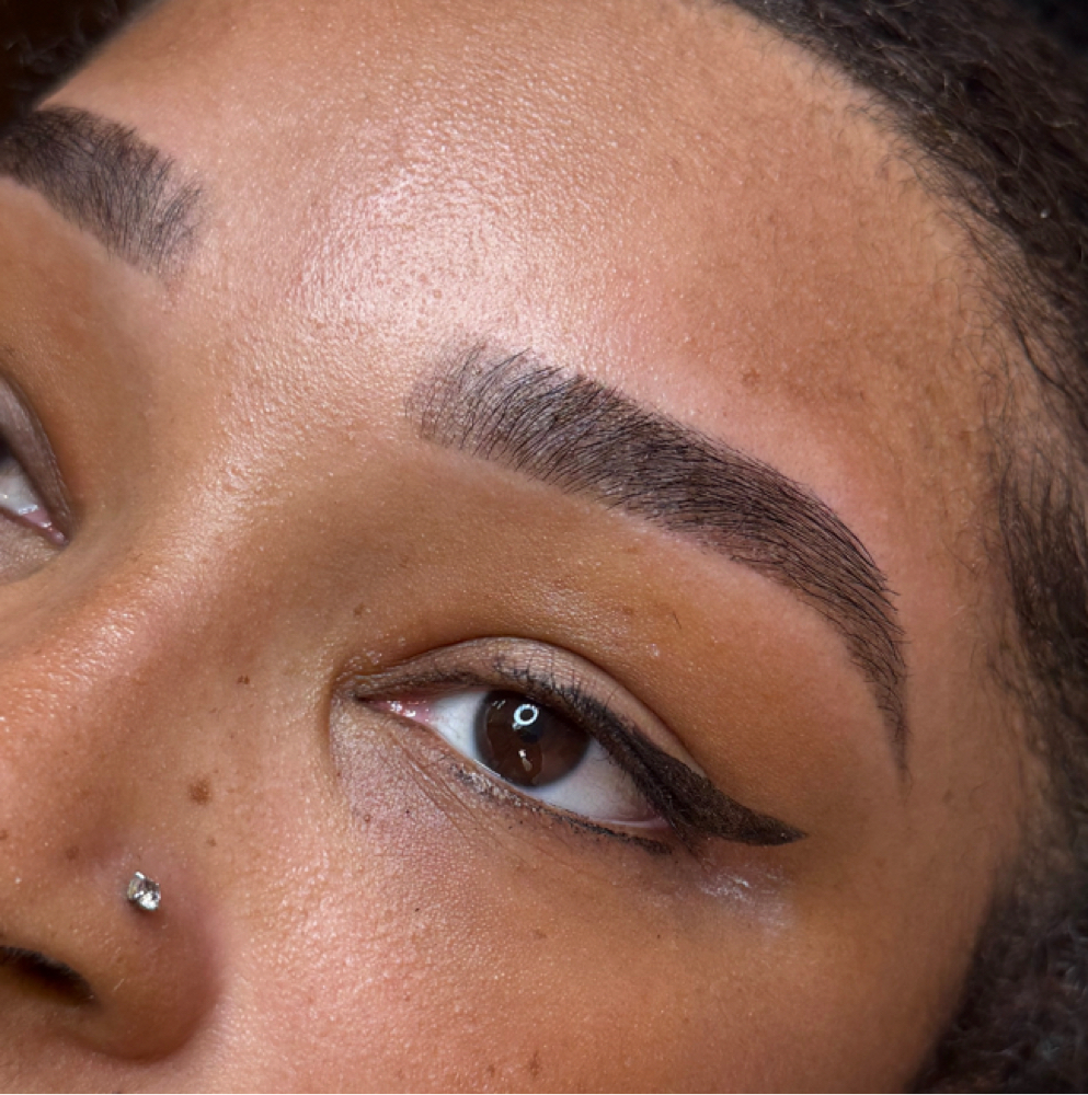 Brow wax + tint at braidsbylanii in Tacoma, WA