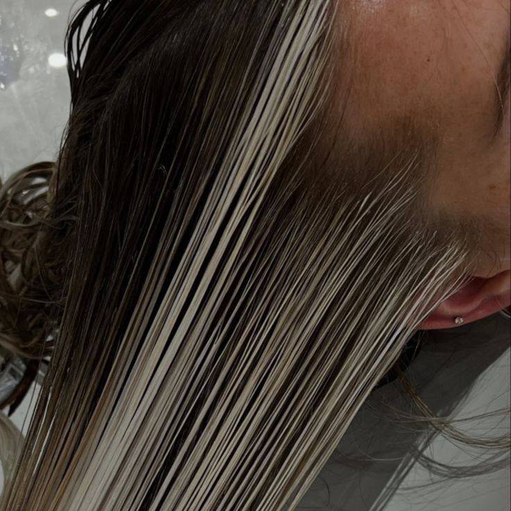 Money Piece/Face Frame Highlight at Hair with Meg in East Brunswick, NJ