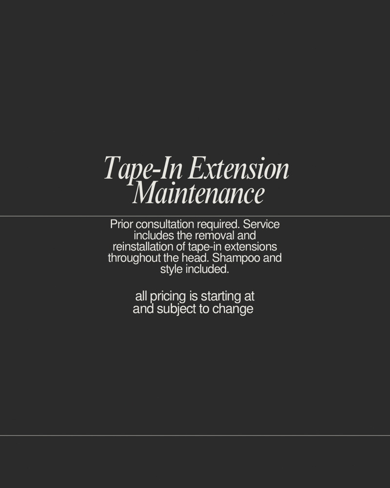 Tape-In Maintenance